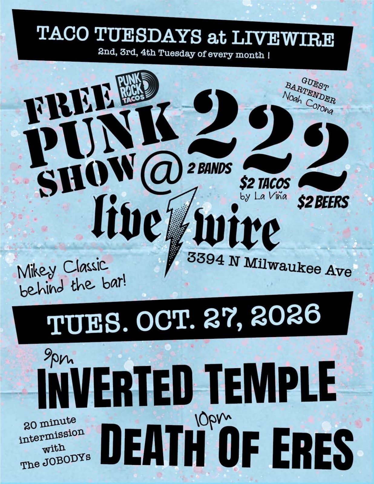 Flyer submitted via chicagopunkscene.com.