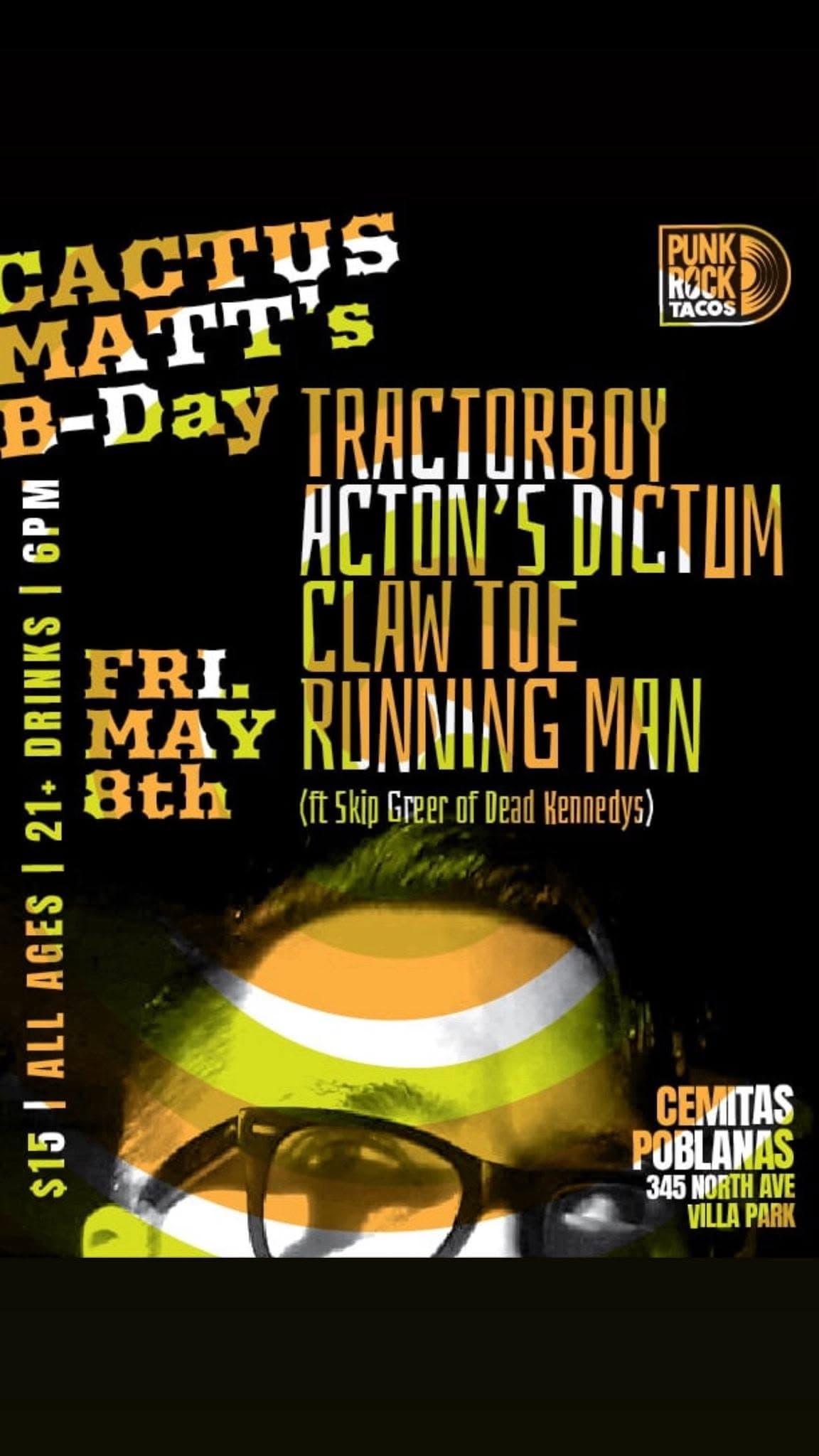 Flyer for Punk Rock Tacos 78