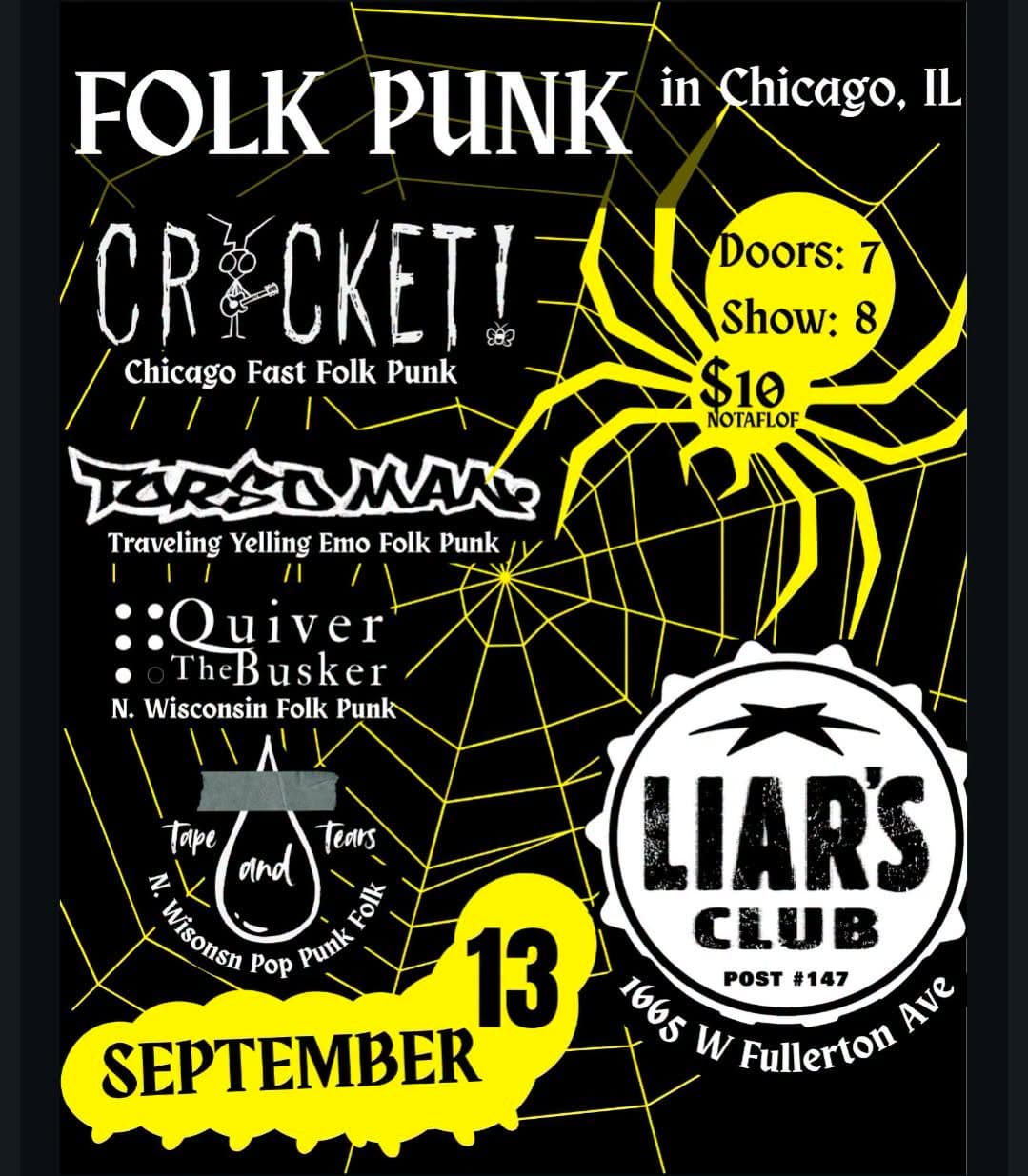 Flyer submitted via chicagopunkscene.com.